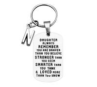 AMDOLE Daughter Letters Love Never To Llavero I Forget Ornaments You 26 Navidad My Llavero Llavero Multiherramienta, N, Talla única
