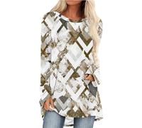 AMDOLE Deals of The Day Lightning Deals Camiseta de un solo color para mujer, camiseta holgada para mujer, camiseta deportiva para mujer, atuendo para fiesta de Navidad para mujer, tops: top de