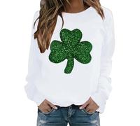 AMDOLE Flash Deals of The Day - Sudadera gruesa de invierno con capucha para mujer, color negro, talla grande, sudadera de gran tamaño, chaqueta gris para mujer, algodón, sin capucha, #3-blanco, M