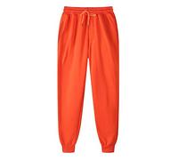 AMDOLE Hiking Trousers Women Men 's Comfy Hookup Hooker Hoses Bundle mit Fester Farbe Schnürung Trainingshose Hosen Damen, naranja, M