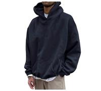 AMDOLE Hoodie Herren Mode Hoodie Freizeit Männer Leicht Pullover mit Kapuze Sport Kapuzenshirt Slim Fit Langarmshirt Einfarbige Sweatshirt Outdoor Kapuzenjacke Klamotten, marine, XXXL