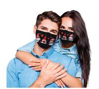 AMDOLE Jinchan 10/20/30/50 unidades Adultos desechables Gnom Amor Impresión Reutilizable Lavable Transpirable Cara Boca Bandanas Pañuelo Pañuelo Bufandas para el Día de San Valentín