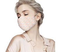 AMDOLE Jinchan 10/20/50/100 piezas para adultos de dibujos animados de Pascua huevo conejo impresión boca protección nasal tela no tejida 3 capas lavable y reutilizable cubierta bucal