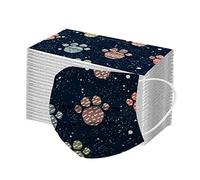 AMDOLE Jinchan 10/30/50/100 piezas desechables de 3 capas amigables con la piel Protector bucal para mujer hombre colorido gato impresión boca protector nasal lavable reutilizable cubiertas faciales