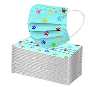 AMDOLE Jinchan 10/30/50/100 piezas desechables de 3 capas amigables con la piel Protector bucal para mujer hombre colorido gato impresión boca protector nasal lavable reutilizable cubiertas faciales