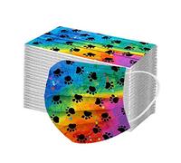 AMDOLE Jinchan 10/30/50/100 piezas desechables de 3 capas amigables con la piel Protector bucal para mujer hombre colorido gato impresión boca protector nasal lavable reutilizable cubiertas faciales