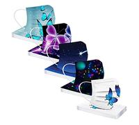 AMDOLE Jinchan 50/100 piezas Adultos Boca Desechable 3 capas Transpirable Dibujos Animados Mariposa Impresión Lavable Reutilizable Boca Protección de la Nariz Bufanda