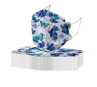 AMDOLE Jinchan 50 pañuelos para adultos con estampado de mariposas, desechables, transpirables, suaves, bocas, nariz, cara, bandana, bufandas para hombres y mujeres