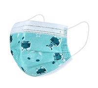 AMDOLE Jinchan - Pañuelo para niños con estampado de dinosaurios, transpirable, desechable, para niños y niñas