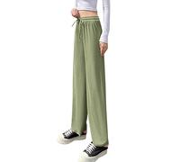 AMDOLE Medias para mujer, 40 deniers, informales, multicolor, cintura alta, con cordón, pantalones informales, falda deportiva para mujer, con pantalones, verde, L