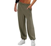 AMDOLE Mujer Primavera/Verano Casual Moda Color Sólido Corbata Pies Casual Pantalones Mujer Pantalones Elásticos, verde, XL