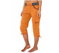 AMDOLE Pantalones de mujer holgados de verano para mujer, pantalones multibolsillo, pantalones informales, deportivos, cosechados, monos, pantalones cortos cargo sueltos, pantalones negros para mujer