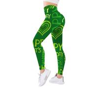 AMDOLE Pantalones de yoga de primavera para mujer, ajustados, verde, XL