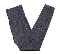 AMDOLE Pantalones de yoga para mujer para todas las estaciones, color sólido, ajustados, altos, elásticos, de secado rápido, leggings para mujer, gris, S