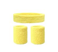 AMDOLE Pantalones sexy para mujer y pulseras 1 2 cinta para el sudor para deportes Más conjunto de pantalones casuales para mujer pantalones cortos de verano, amarillo, Talla única