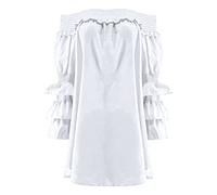 AMDOLE Ropa gótica para mujer, vestido de moda sexy, exquisitamente diseñado para todas las ocasiones vestidos de dama de honor, Blanco, S