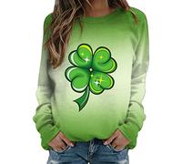 AMDOLE - Sudadera con capucha con capucha casual estampada de manga larga sudaderas con capucha para adolescentes y niñas, verde, XXL