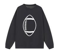 AMDOLE Sudadera informal para mujer, cuello redondo, manga larga, cuello redondo, cuello alto, hombros cruzados, dobladillo acanalado, sudadera de gran tamaño, sudadera con capucha para mujer, Negro