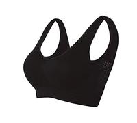 AMDOLE Sujetador transpirable antiflacidez para mujer, mejor sujetador para tetas caídas, Negro , L