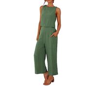 AMDOLE Traje de fútbol para mujer traje de moda cómodo chaleco y pantalones largos de color sólido conjunto superior traje Nicki, AG., XXL