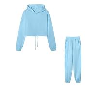 AMDOLE Traje de pantalón para mujer, festivo, elegante, para mujer, Navidad, muñeco de nieve, forro de satén, sudadera con capucha de manga larga, sudadera con capucha, sudadera, pantalones para mujer