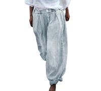 AMDOLE Walking Trousers for Women - Pantalones vaqueros para mujer con estampado vaquero de imitación, E, S