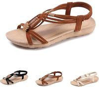AMDOLE Zapatos de verano para mujer - Sandalias de moda para mujer - Zapatos cómodos de verano - Zapatos elegantes para mujer, marrón, 36 EU