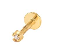 AMDXD 1er Ohrringe Silber Frauen Spirale 1.5/2/2.5/3MM Damen Ohrringe Echtsilber mit Weiß Zirkonia Damen Ohrstecker Silber 925 in Gold/Silber Farbe, Plata de ley 925, Circonia cúbica