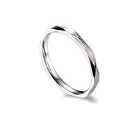 AMDXD Anillo de boda para hombre en acero inoxidable, anillo de banda para hombre, pulido, patrón de profundización para hombres, plata, Acero inoxidable, Sin circonitas cúbicas