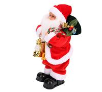 AME Papá Noel eléctrico, Juguete eléctrico de Santa Claus con Papá Noel y Mochila Cantar Navidad Santa Claus Musical Shaking Decoraciones del Día de Santa Claus Regalo de Navidad Año Nuevo para Niños