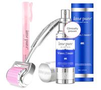 âme pure® WrinklEraser Basic KIT Tratamiento antiarrugas con dermaroller 100% natural (Dermaroller 0.5mm + Gel + Desinfectante)
