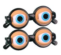 Ameble 2 gafas divertidas de plástico parpadeantes con acción de parpadeo manual para niños adultos, actuaciones, fiestas y fotos.