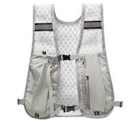 Ameble Chaleco de Running con Bolsa de hidratación, Chaleco de Running Gris con Botella de Agua Flexible de 500 ml - Mochila de Malla Transpirable para Senderismo, Ciclismo y Trail