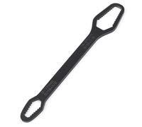 Ameble Chiave autoregolante, a doppia estremità con denti antiscivolo, intervallo di regolazione 8-24 mm, realizzata in Acciaio ad Alto tenore di carbonio per una Presa sicura (nera)