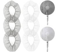 Ameble Fundas para Ventilador, protección de Seguridad, a Prueba de Polvo, Cubierta de Malla Redonda Antideslizante, Reutilizable, Apta para Ventiladores de 16 a 20 Pulgadas.