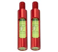 Ameble Kit de nivelación de Arco 2 Piezas Herramienta de Nivel de Tiro con Arco de Tornillo liviano para configuración de Compuesto Estabilizador Alineación Ajuste de precisión Equipo de Caza Acce