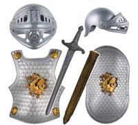 Ameble Knight Costume for Boys, Kids Armor Set with Medieval Knight Sword, Shield, Helmet & Chest Plate, Halloween Costumes for Kids