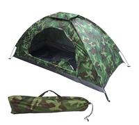 Ameble Tienda de campaña para mochilero para 1 Hombre, Impermeable y Resistente al Sol, de Camuflaje, pequeña y Ligera con Bolsa de Almacenamiento, fácil instalación para Acampar Senderismo