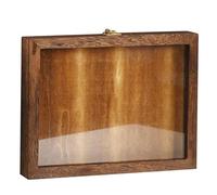 Ameble Vitrina para Insectos de 32x23x4cm, Caja de Madera para exhibición de Insectos con Tapa Transparente, Tablero de Espuma para alfileres, Caja para colección de especímenes, para Sombra de mar