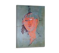 Amedeo Modigliani - Póster de la cabeza roja para pared, lienzo, estética, 60 x 90 cm