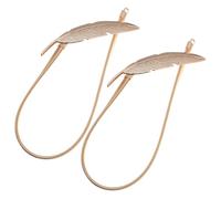 AMEEDA Alzapaños Cortinas 1 par de alzapaños Cortina Metal sin Perforaciones, Soportes elásticos Decorativos Rosas, No se Necesitan Herramientas for el hogar, Dormitorio, Sala Estar(Color-1)