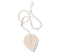 AMEEDA Alzapaños Cortinas Lazo de Cortina macramé Hojas, Correas borlas algodón Tejidas a Mano, Accesorios Decorativos for Sala Estar(White,1pc)