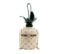 AMEEDA Bolso Fiesta Mujer Bolso de hombro tipo bandolera con remaches piña for mujer, bolso mensajero cadena cuero lujo for