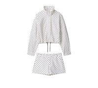 AMEEDA Chaqueta Estilosa para Mujer Spring Jacket Women Long Sleeves Turtleneck Zipper Pockets Drawstring Casual Short Coats(Suit,L)