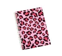 AMEEDA Cuaderno Espiral Cuaderno espiral con pegatinas de la serie Leopard Print(Style 3)