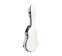 AMEEDA Funda Guitarra Estuche rígido for Guitarra clásica de 39 Pulgadas, Fibra Vidrio, Color Blanco Brillante