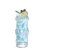 AMEEDA Vasos De Cóctel Vaso de vidrio, tazas hawaianas Tiki, vasos creativos for cóctel, vaso cerveza, Martini, for bebidas, taza divertida, café(Owl 350ml)