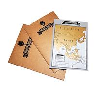 AMEEGO Diario diario cuadernos cartel de viaje mapa del mundo con 8 raspados, para Navidad, cumpleaños, día festivo