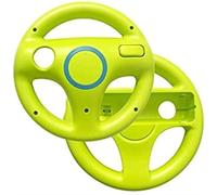 AMEEGO GN-006 - Soporte para volante con diseño de Mario Kart Racing para mando de juegos Wii (verde X2)