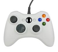 ameego Xbox 360 Game Controller USB Wired Gamepad Game Joystick Joypad for Microsoft & Windows PC (White)